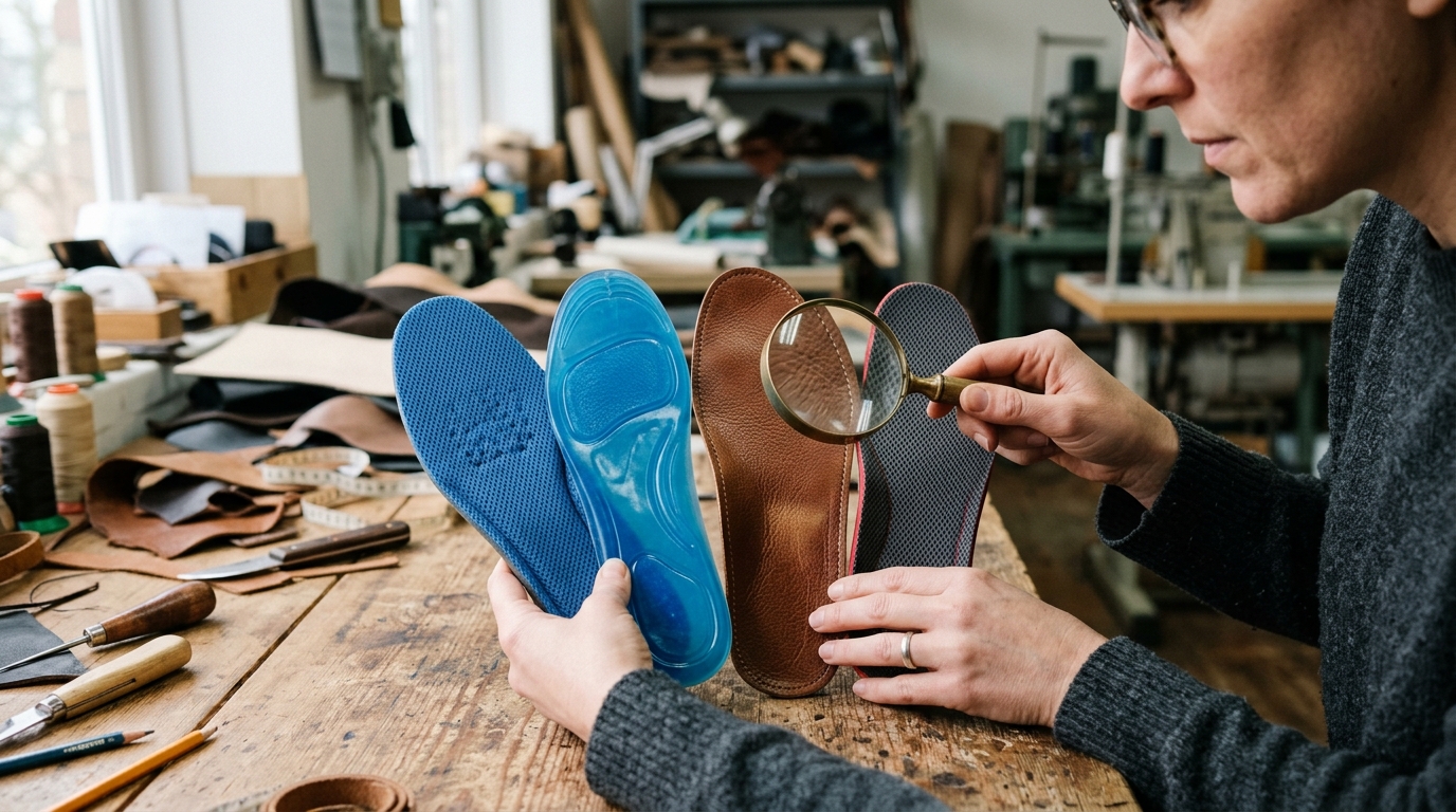 best boot insoles for work — insole materials compared