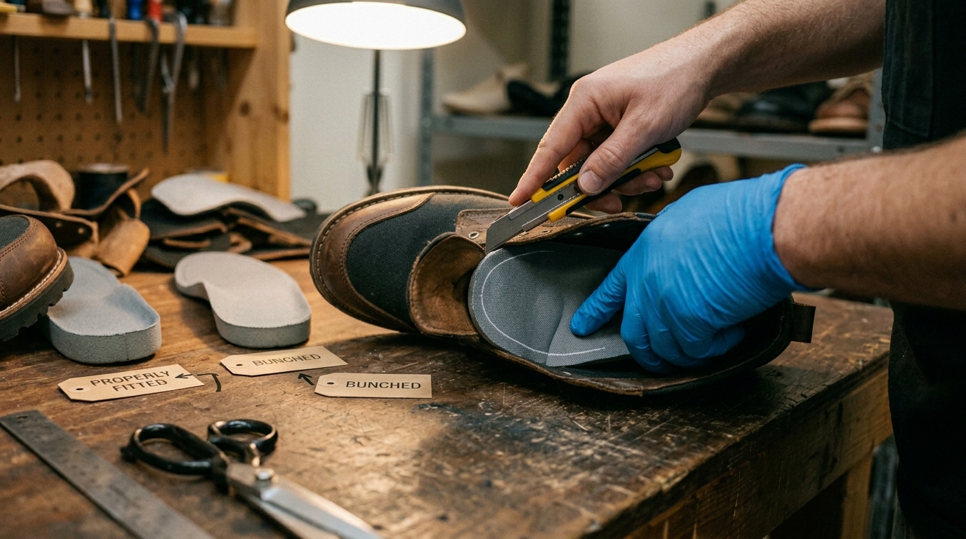 how to use insole — trimming insoles to fit correctly