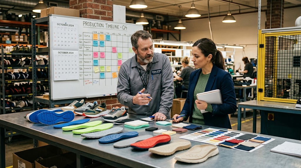 athletic footwear component supplier — sampling lead times  scalability