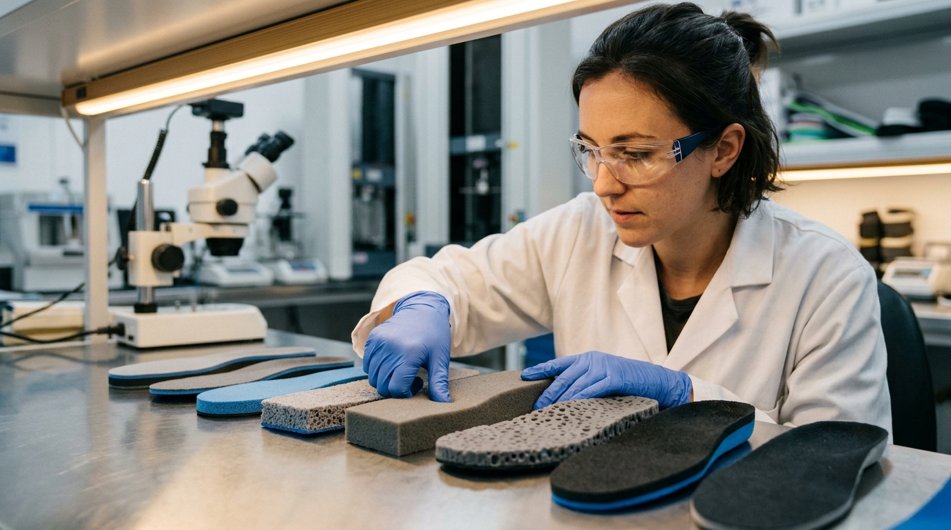 EVA foam insole manufacturers — density range and compression set
