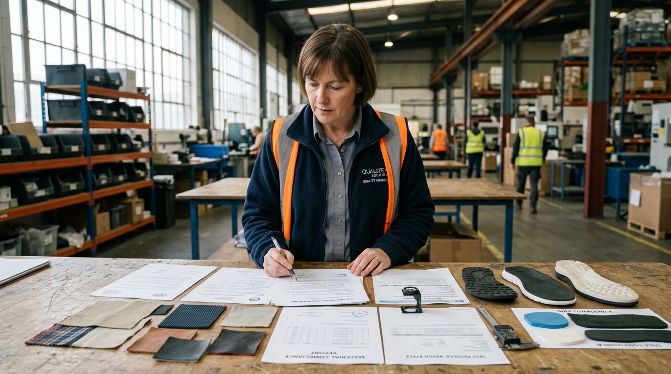 footwear component supplier — step 3 certifications  match to your market and product type