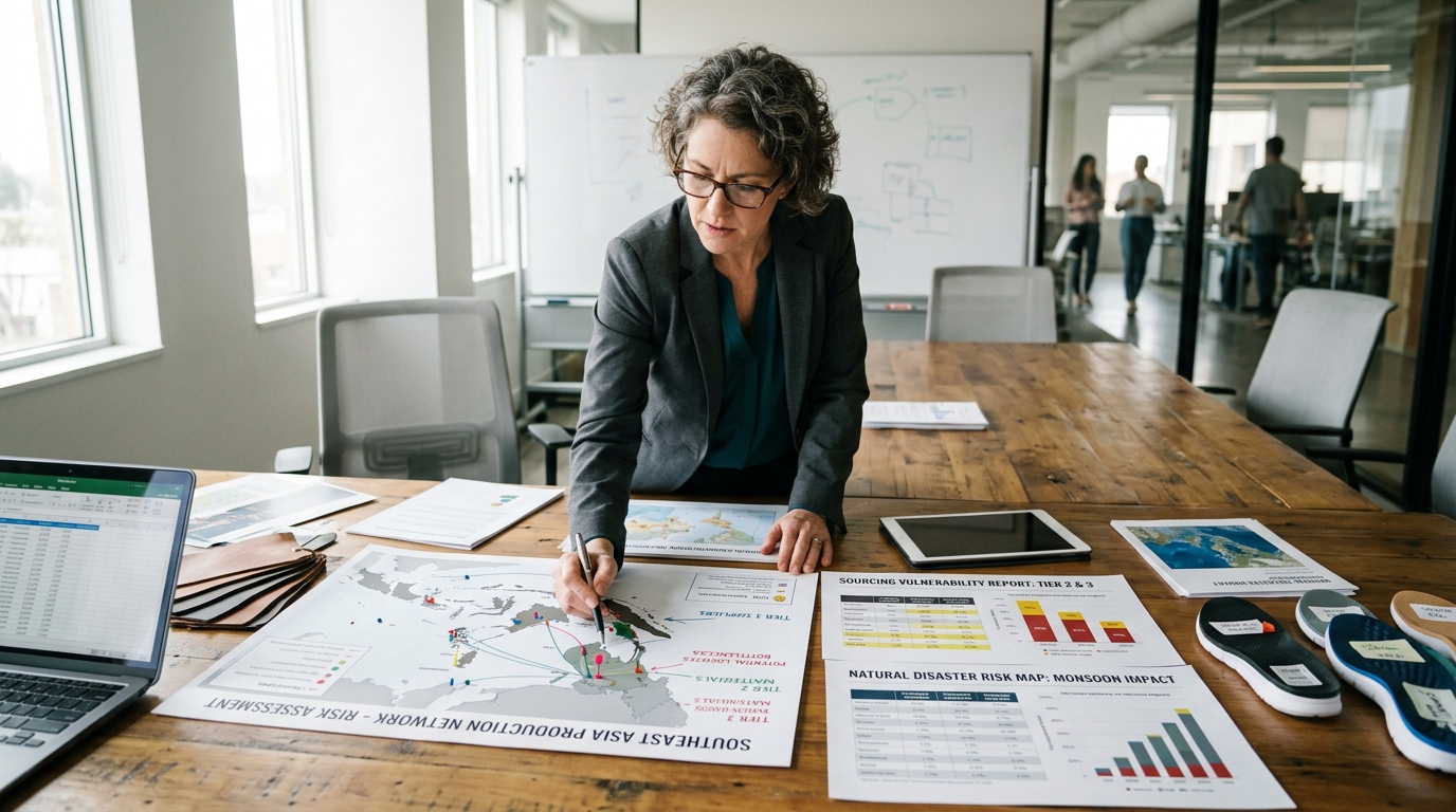 footwear component supplier — step 5 evaluate supply chain resilience
