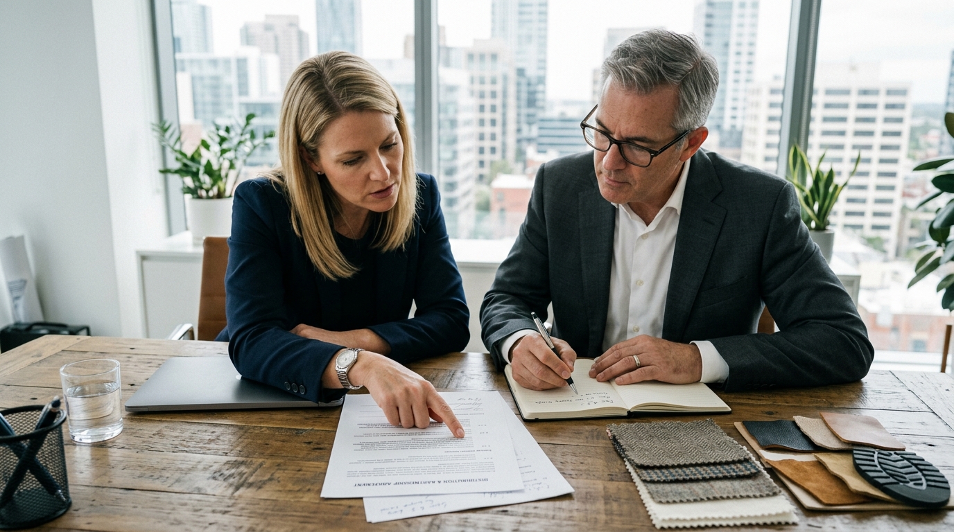 footwear component supplier — step 6 vet partnership terms before the first purchase order