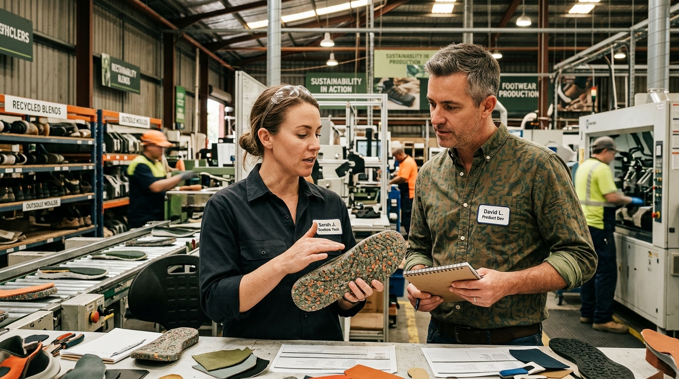 recycled content footwear components — choosing a sustainable component partner