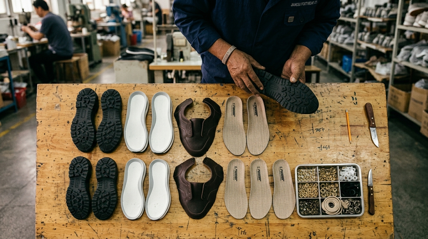 shoe part contract manufacturing — key footwear components outsourced