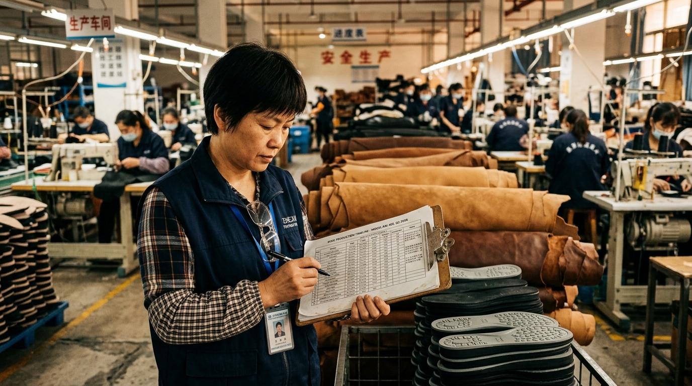 shoe part contract manufacturing — production timelines  planning