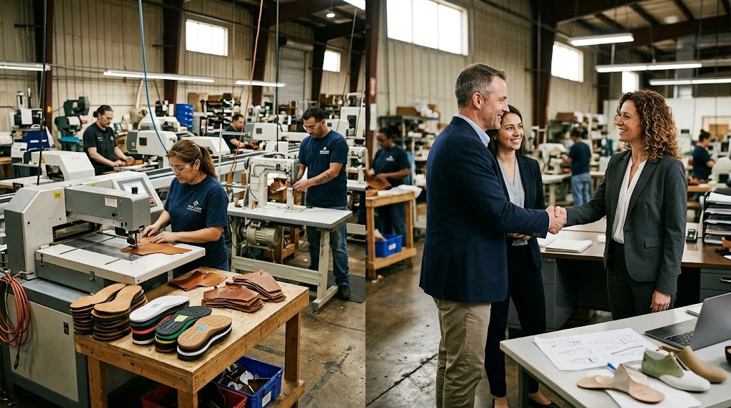 shoe part contract manufacturing — contract manufacturing vs in-house