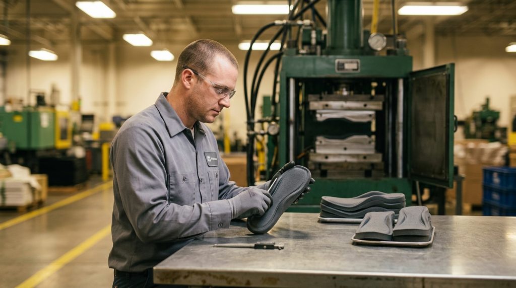 Compression Molded Foam Tongues: How They're Made