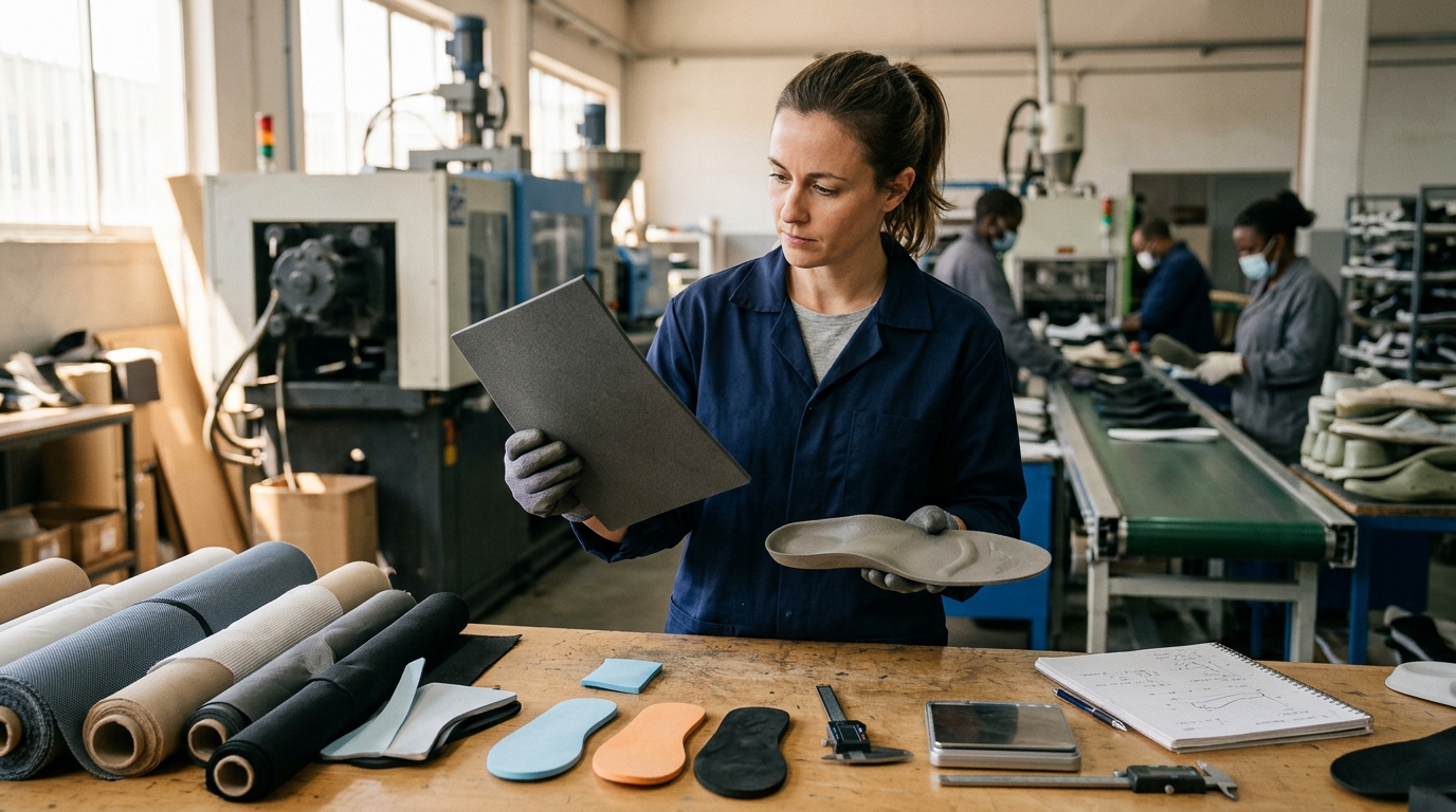 footwear material cost performance — foam choices by goal