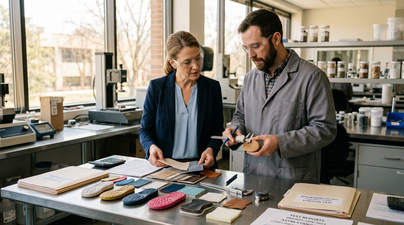 footwear material cost performance — compliance and test reports