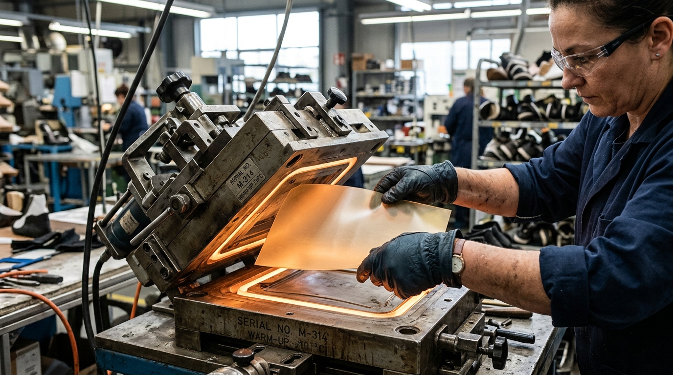 molded vs thermoformed heel counters — how thermoforming works