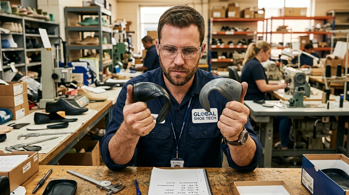molded vs thermoformed heel counters — stiffness  performance tradeoffs
