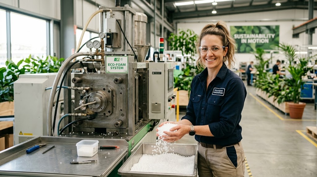 pellet foam molding — sustainability angle for pellet foam