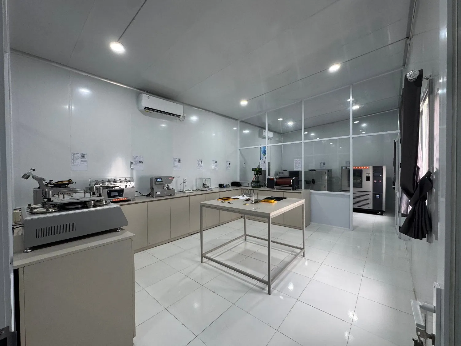 Materials testing laboratory at the Brebes factory
