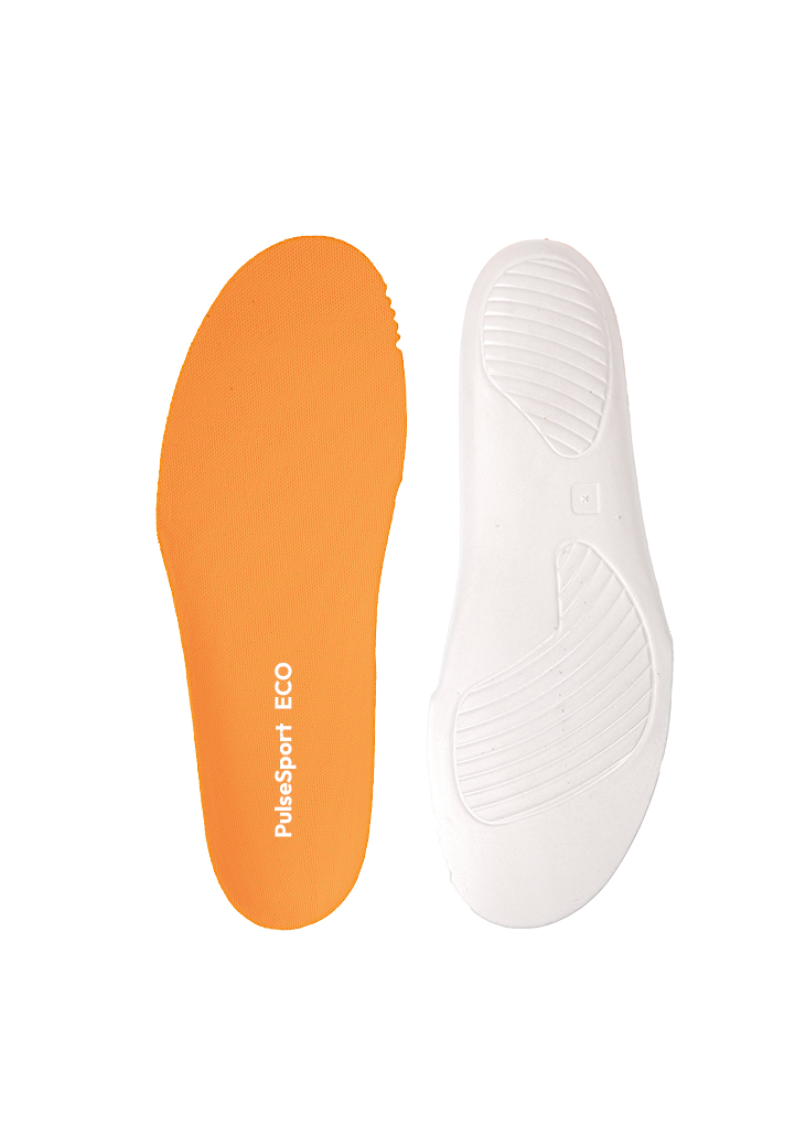 PulseSport Eco orange and white insoles