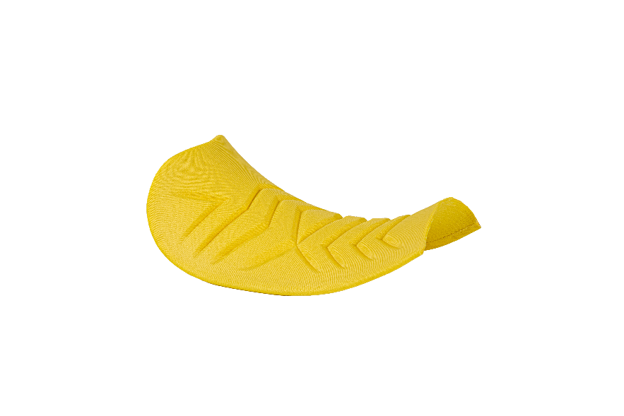 Contoured multi-layer molded shoe tongue component