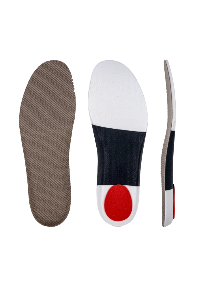 Multi-layer SCF EVA insole with Mesh top cover, EVA and PU construction