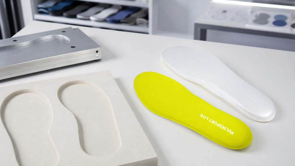 scf sheet and scf compression molding for footwear components